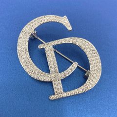  Cài Áo Nam, Nữ - Dior Màu Trắng Pha Lê (AO) 