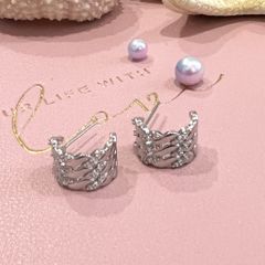  Bông Tai 3 Lines Ôm Vành Tai Pha Lê (AA) 