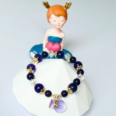  Vòng Đá Phong Thuỷ Cao Cấp - Túi Tiền May Mắn Đá Thạch Anh Tím Tự Nhiên 