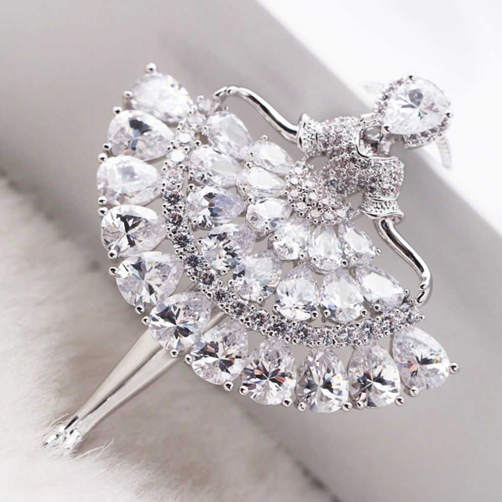  Dây Chuyền Dài Cao Cấp - Cô Gái Pha Lê Australia Trắng Tinh Tế (AA) 