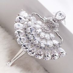  Dây Chuyền Dài Cao Cấp - Cô Gái Pha Lê Australia Trắng Tinh Tế (AA) 