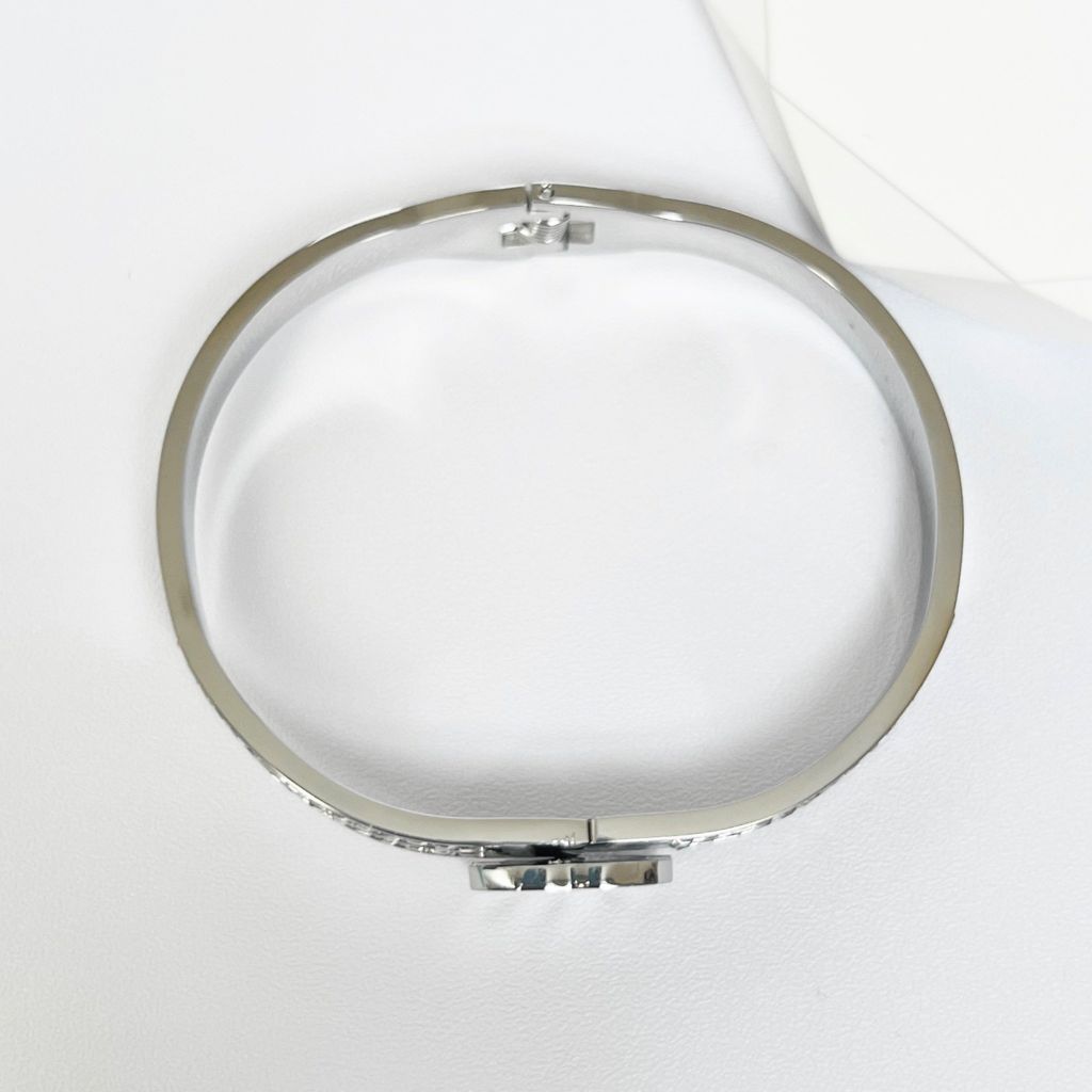  Vòng Tay TiTan Cao Cấp - Chanel Màu Trắng Pha Lê (AE) 