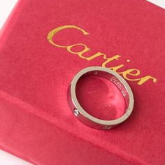  Nhẫn Nam, Nữ Titan Cao Cấp - Cartier Màu Trắng Pha Lê (AE) 