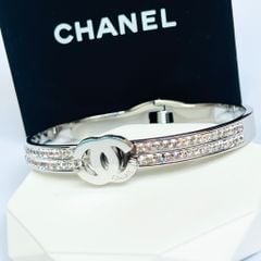 Vòng Tay TiTan Cao Cấp - Chanel Màu Trắng Pha Lê (AE) 