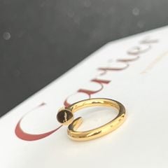  Bộ Trang Sức Cây Đinh Cartier Titan Cao Cấp - Vòng Tay & Nhẫn Màu Vàng Pha Lê (AB) 