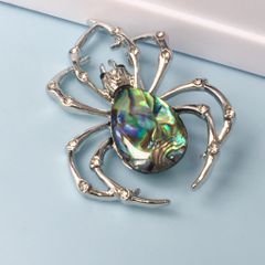  Cài Áo Nam - Con Nhện Màu Trắng Pha Lê (AN) 