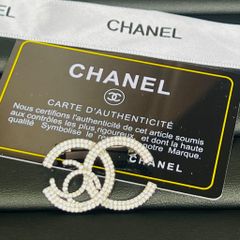  Cài Áo Nam, Nữ - Chanel Pha Lê Trắng (DD) 