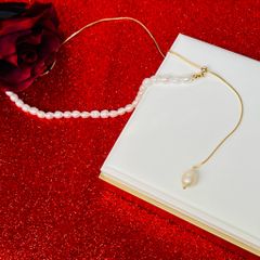  Dây Chuyền Ngắn - Chuỗi Ngọc Trai Nước Ngọt Quý Phái ( Có 2 Kiểu Đeo ) 