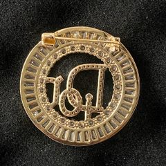  Cài Áo Nam, Nữ - Dior Màu Vàng Pha Lê Trắng (AR) 