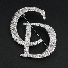  Cài Áo Nam, Nữ - Dior Màu Trắng Pha Lê (AO) 