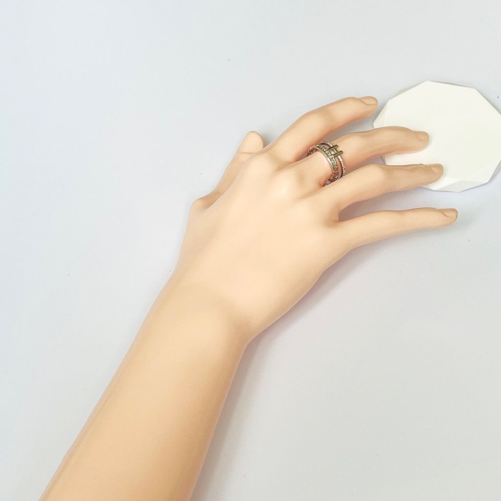  Nhẫn Hermes Freesize Pha Lê Trắng (AA) 