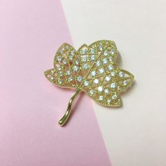  Cài Áo Nam, Nữ - Lá Phong Bản Nhỏ Pha Lê (AF) 