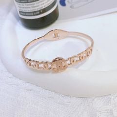  Vòng Tay TiTan Cao Cấp - Chanel Màu Vàng Hồng (AD) 