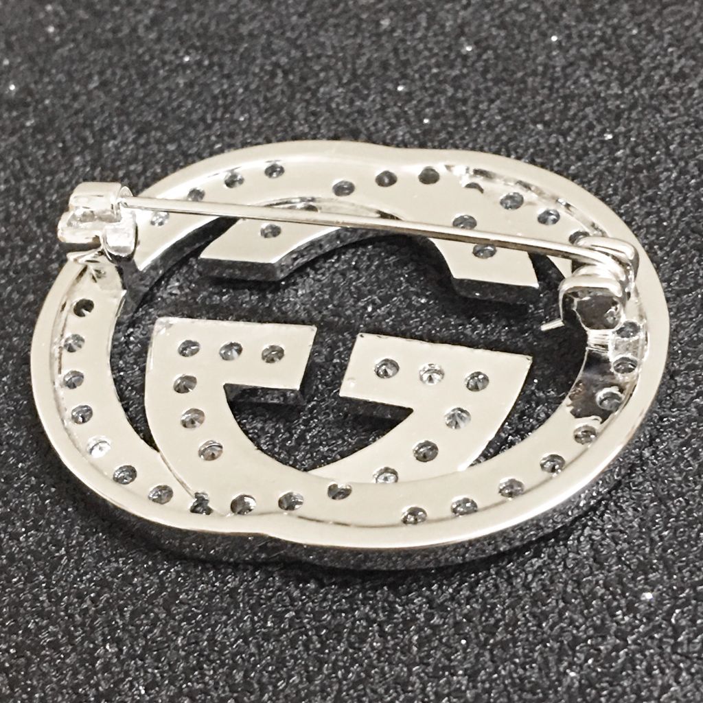  Cài Áo Nam, Nữ - Gucci Màu Trắng Pha Lê (AA) 