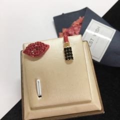  Bông Tai Cây Son & Đôi Môi Pha Lê Đỏ, Đen 