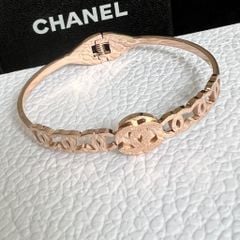  Vòng Tay TiTan Cao Cấp - Chanel Màu Vàng Hồng (AD) 