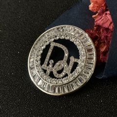  Cài Áo Nam, Nữ - Dior Màu Trắng Pha Lê (AS) 