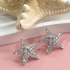  Bông Tai Ngôi Sao Pha Lê Trắng (BF) 