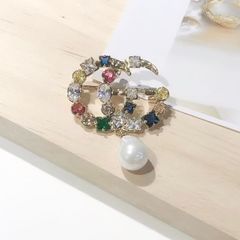  Cài Áo Nam, Nữ  - Gucci Pha Lê Màu & Ngọc Trai (AD) 