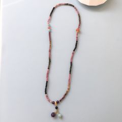  Vòng Đá Phong Thuỷ Cao Cấp - 3 Vòng Đá Tourmaline Đa Sắc Màu, Đá Aquamarine, Đá Thạch Anh Tím & Đá Mã Não Đỏ Tự Nhiên 