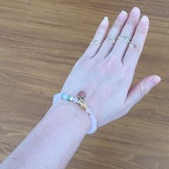  Vòng Đá Phong Thuỷ Cao Cấp - Trái Đào Đá Mã Não, Đá Thạch Anh Tím Hoa Oải Hương & Đá Thạch Anh vàng Tự Nhiên 