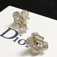  Bông Tai Dior Màu Vàng Pha Lê Trắng (AG) - Có 3 Kiểu Đeo 