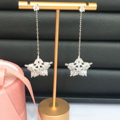  Bông Tai Tua Rua Ngôi Sao Pha Lê Trắng Tinh Tế (BI) 