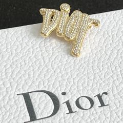  Cài Áo Nam, Nữ - Dior Màu Vàng Pha Lê Trắng (AV) 