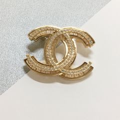  Cài Áo Nam, Nữ - Chanel Màu Vàng Pha Lê (AW) 