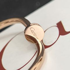  Vòng Tay Cặp Đôi Tình Yêu - Cartier Cây Đinh Màu Vàng Hồng Titan Cao Cấp Pha Lê (AC) 