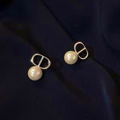  Bông Tai Dior Màu Vàng Ngọc Trai (AL) 