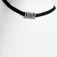  Dây Chuyền Choker - Dior Pha Lê Trắng (AK) 