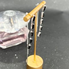  Bông Tai Tua Rua Pha Lê Đen ( Có 3 Kiểu Đeo ) 