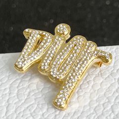  Cài Áo Nam, Nữ - Dior Màu Vàng Pha Lê Trắng (AV) 
