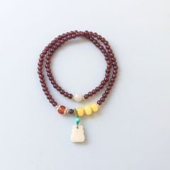  Vòng Đá Phong Thuỷ Cao Cấp - 2 Vòng Túi Tiền Đá Ngọc Bích, Đá Garnet, Đá Aquamarine, Đá Sáp Ong Vàng & Đá Mã Não Đỏ Tự Nhiên 