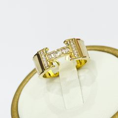  Nhẫn Hermes Freesize Pha Lê Trắng Cá Tính (AB) 