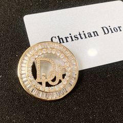  Cài Áo Nam, Nữ - Dior Màu Vàng Pha Lê Trắng (AR) 