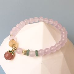  Vòng Đá Phong Thuỷ Cao Cấp - Trái Đào Đá Mã Não, Đá Thạch Anh Tím Hoa Oải Hương & Đá Thạch Anh vàng Tự Nhiên 