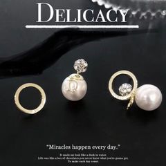  Bộ Trang Sức Dior Trắng - Vòng cổ Choker & Bông Tai Ngọc Trai, Pha Lê 6 Kiểu Đeo Quý Phái (AM) 