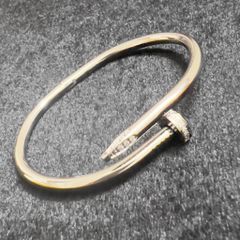  Vòng Tay Nam, Nữ TiTan Cao Cấp - Cartier Cây Đinh Màu Trắng Pha Lê (AH) 