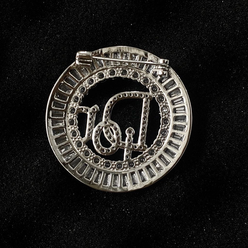  Cài Áo Nam, Nữ - Dior Màu Trắng Pha Lê (AS) 