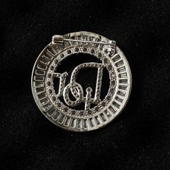  Cài Áo Nam, Nữ - Dior Màu Trắng Pha Lê (AS) 