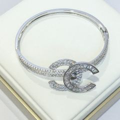  Vòng Tay Chanel Pha Lê Trắng (AF) 