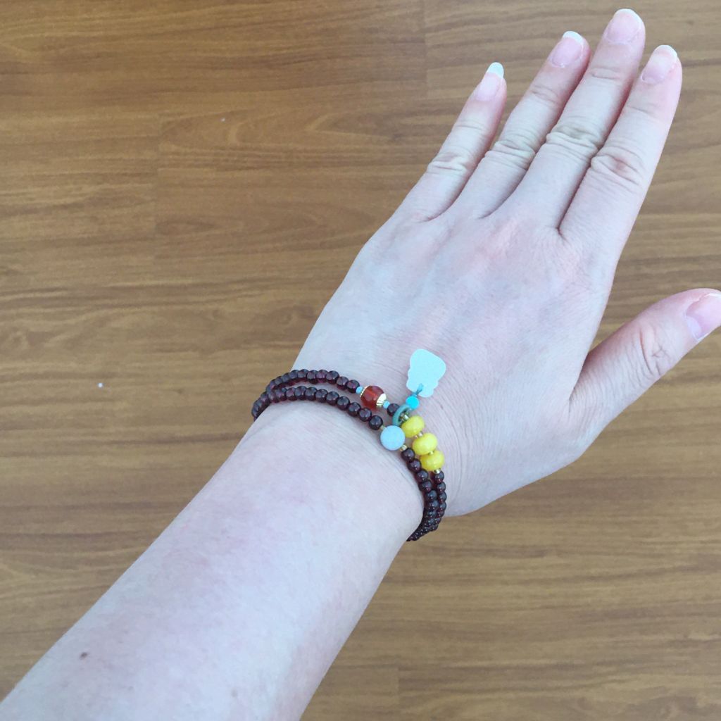  Vòng Đá Phong Thuỷ Cao Cấp - 2 Vòng Túi Tiền Đá Ngọc Bích, Đá Garnet, Đá Aquamarine, Đá Sáp Ong Vàng & Đá Mã Não Đỏ Tự Nhiên 