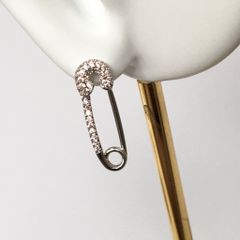  Bông Tai Cây Kim Tâm Pha Lê Hồng (AG) 