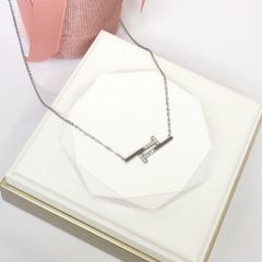  Dây Chuyền Titan Cao Cấp - 2 Cây Đinh Pha Lê Trắng 