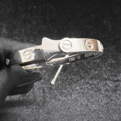  Vòng Tay TiTan Cao Cấp - Cây Đinh Cartier & Tua Vít Màu Trắng Pha Lê (AG) 