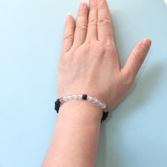  Vòng Đá Phong Thuỷ Cao Cấp - Đá Aquamarine, Đá Obsidian & Đá Thạch Anh Dâu Tây Tự Nhiên 