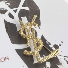  Cài Áo Nam, Nữ - YSL Màu Vàng Bản Nhỏ Phong Cách Cá Tính (AP) 