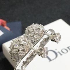  Bông Tai Dior Màu Trắng Pha Lê (AB) - Có 3 Kiểu Đeo 